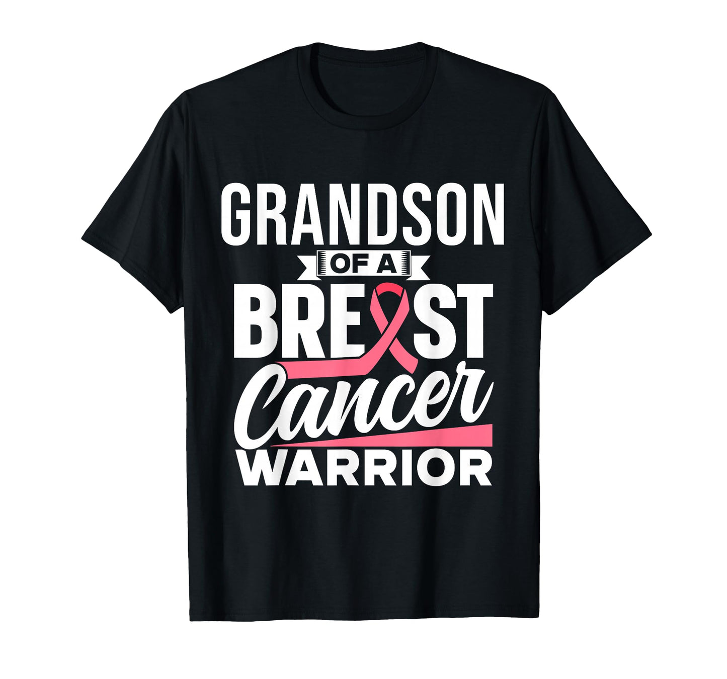 Grandson Of A Breast Cancer Warrior Support Breast Cancer T-Shirt