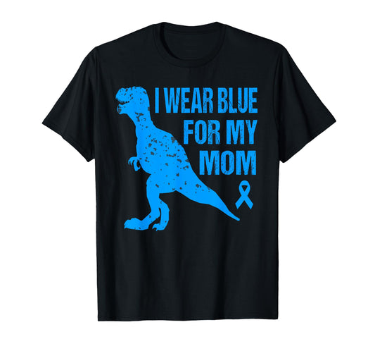I Wear Blue For My Mom Diabetes Awareness Toddler Son Boys T-Shirt