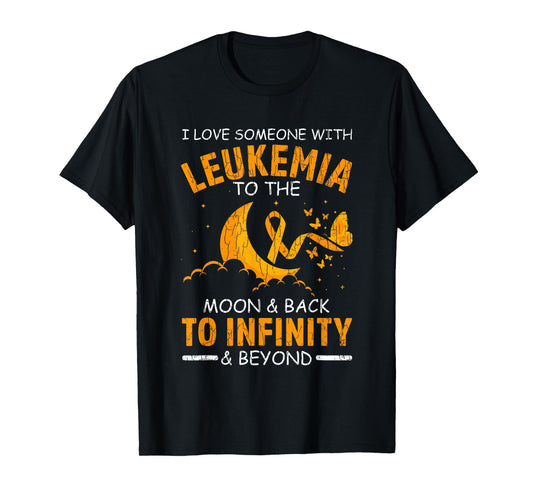 I Love Someone With Leukemia Happy Awareness Ribbon Graphic T-Shirt