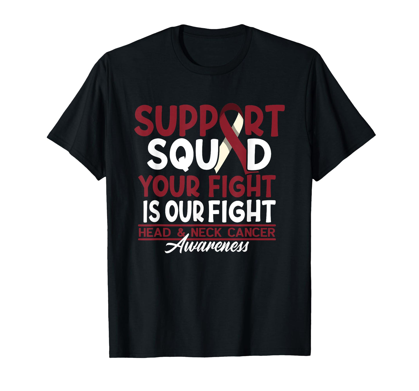 Support Awareness Squad I HNSCC Head And Neck Cancer T-Shirt
