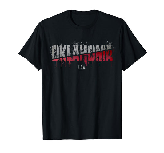Distressed Oklahoma USA T-Shirt