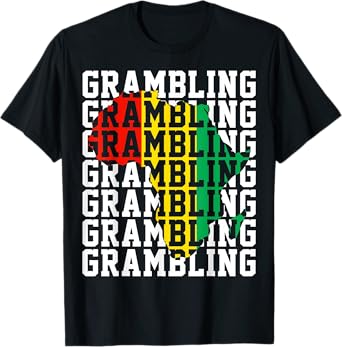 Grambling HBCU with Africa Historical Black College Alumni T-Shirt