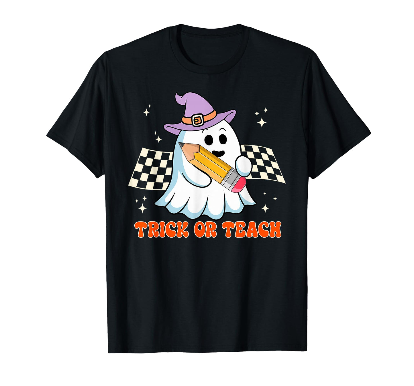 Trick Or Teach Boo Ghost Teacher Halloween T-Shirt