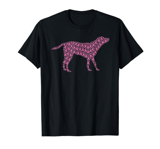 Breast Cancer Awareness Pink Ribbon & Survivor - Labrador T-Shirt