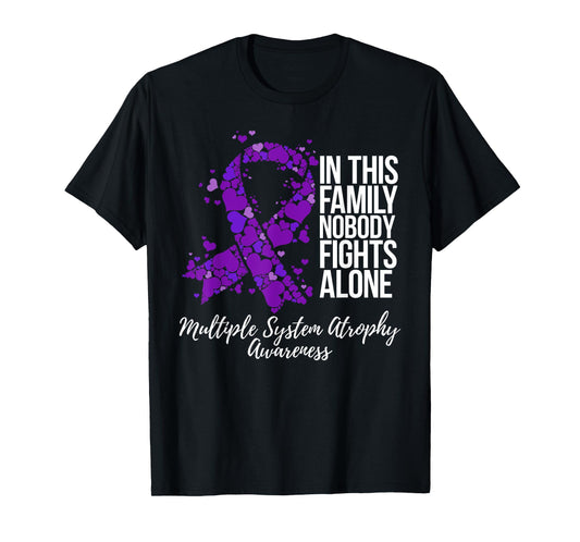 Family Support Multiple System Atrophy Awareness T-Shirt