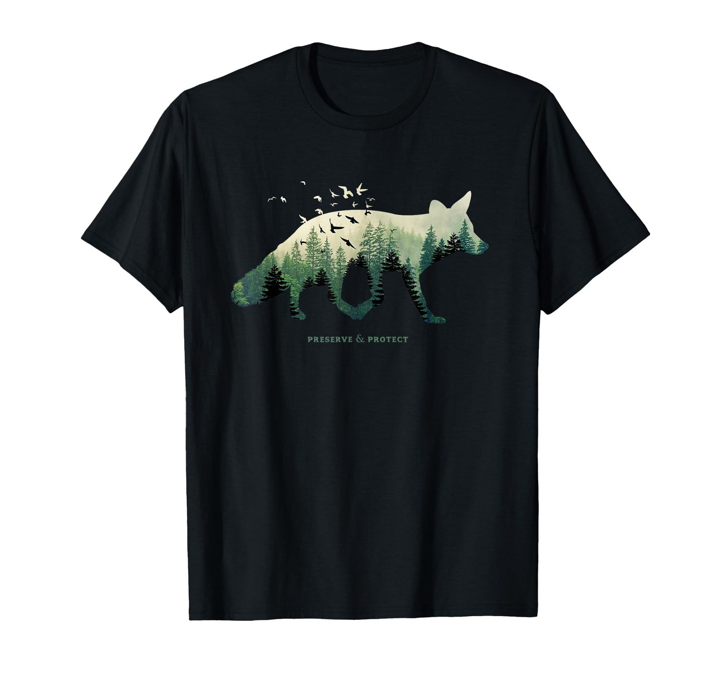 Preserve & Protect Vintage National Park Fox Forest T-Shirt