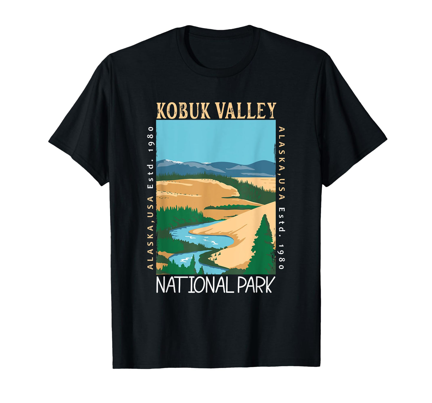 Kobuk Valley National Park Alaska Distressed Vintage T-Shirt