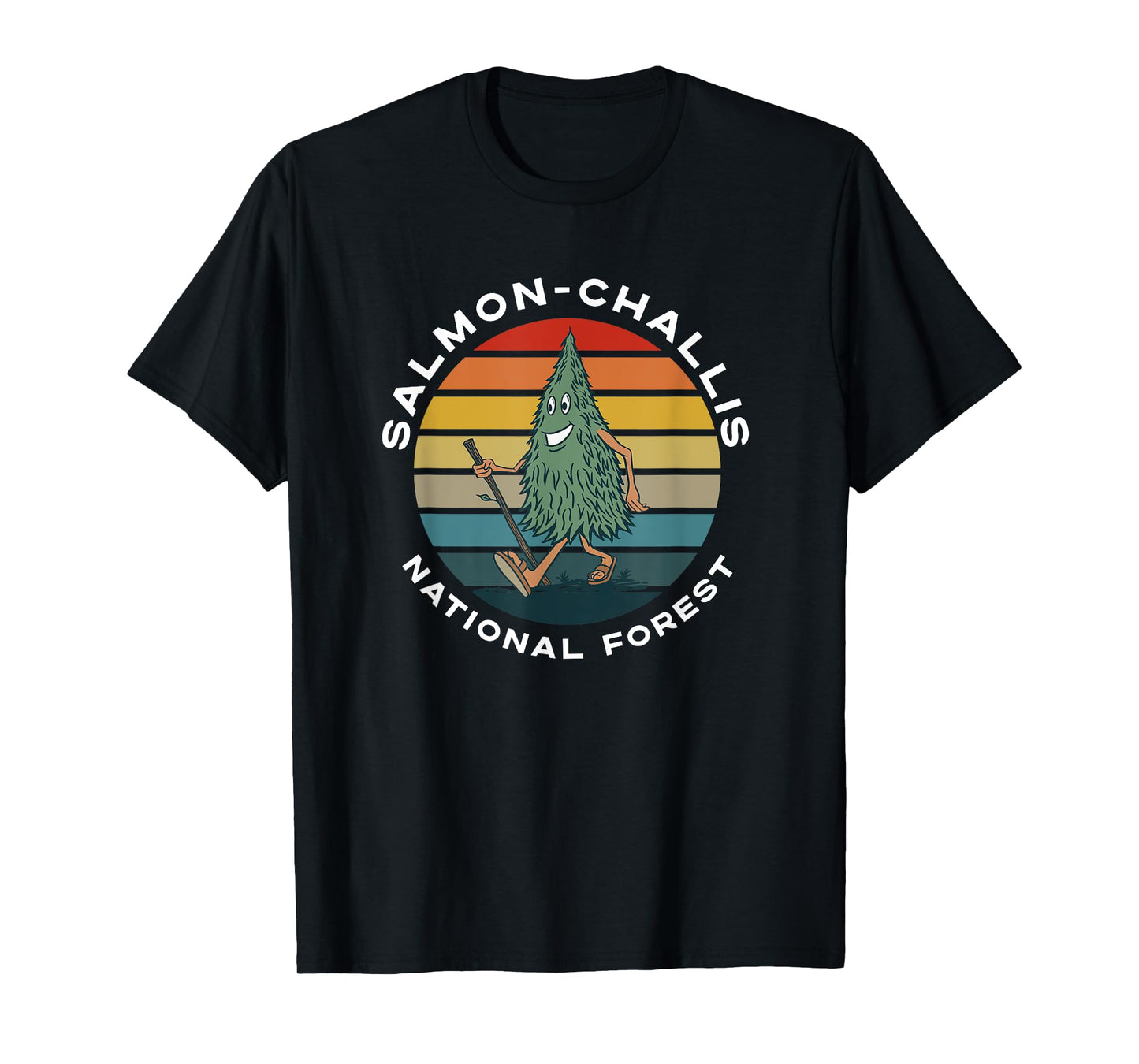 Hiking Tree Salmon-Challis National Forest Idaho Camping T-Shirt
