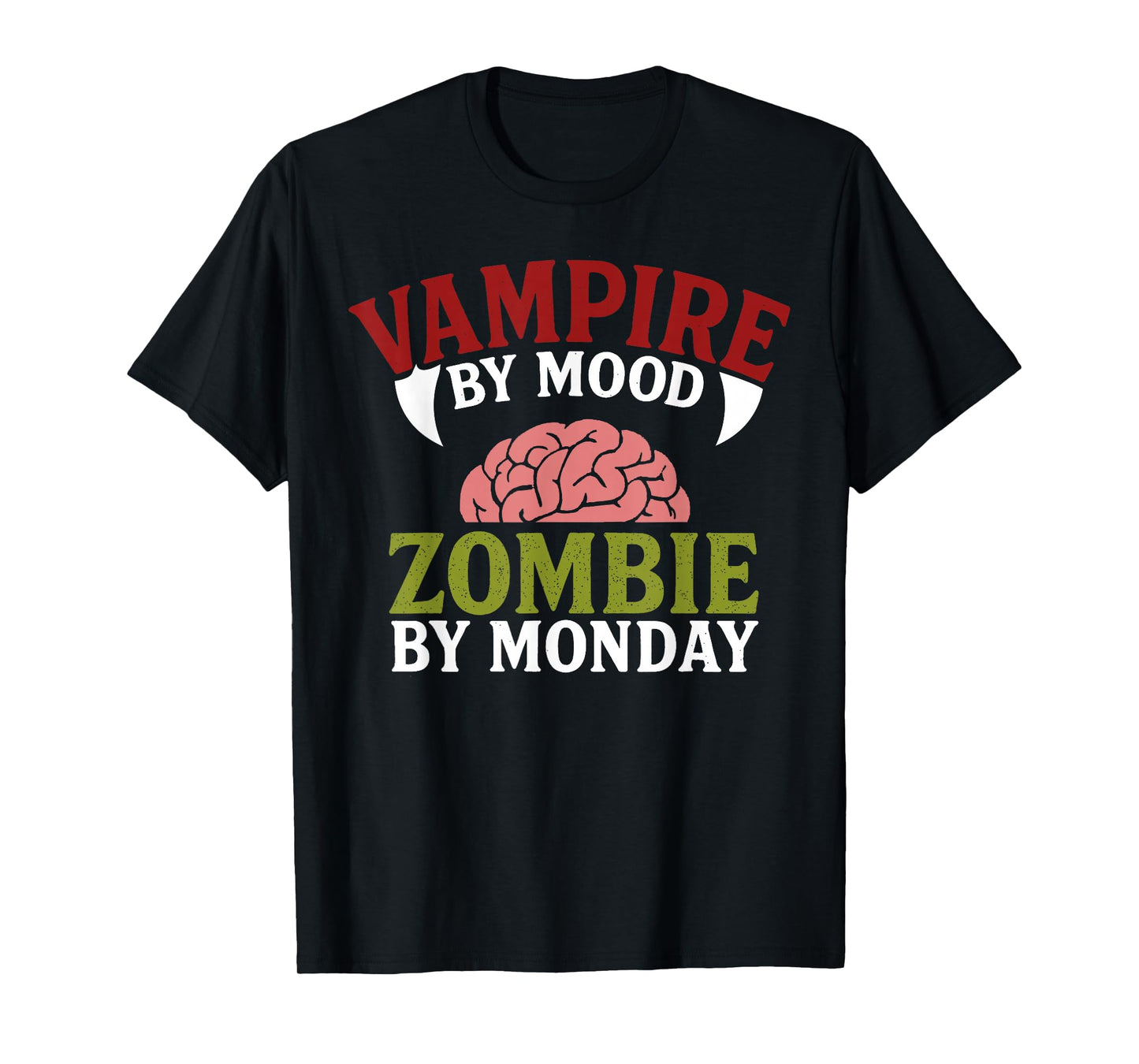 Vampire Zombie Halloween Spooky Haunted Season Celebration T-Shirt