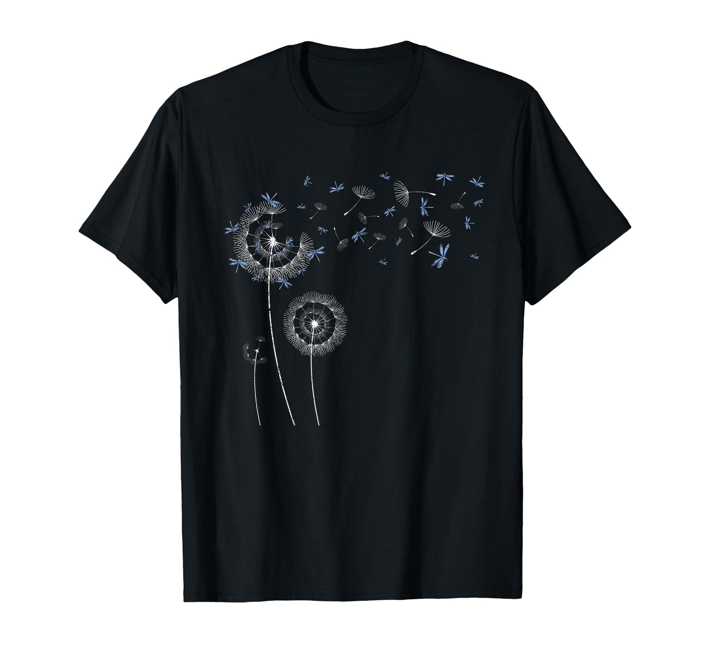 Puff Ball Dandelion Insect Beautiful Dragonfly T-Shirt