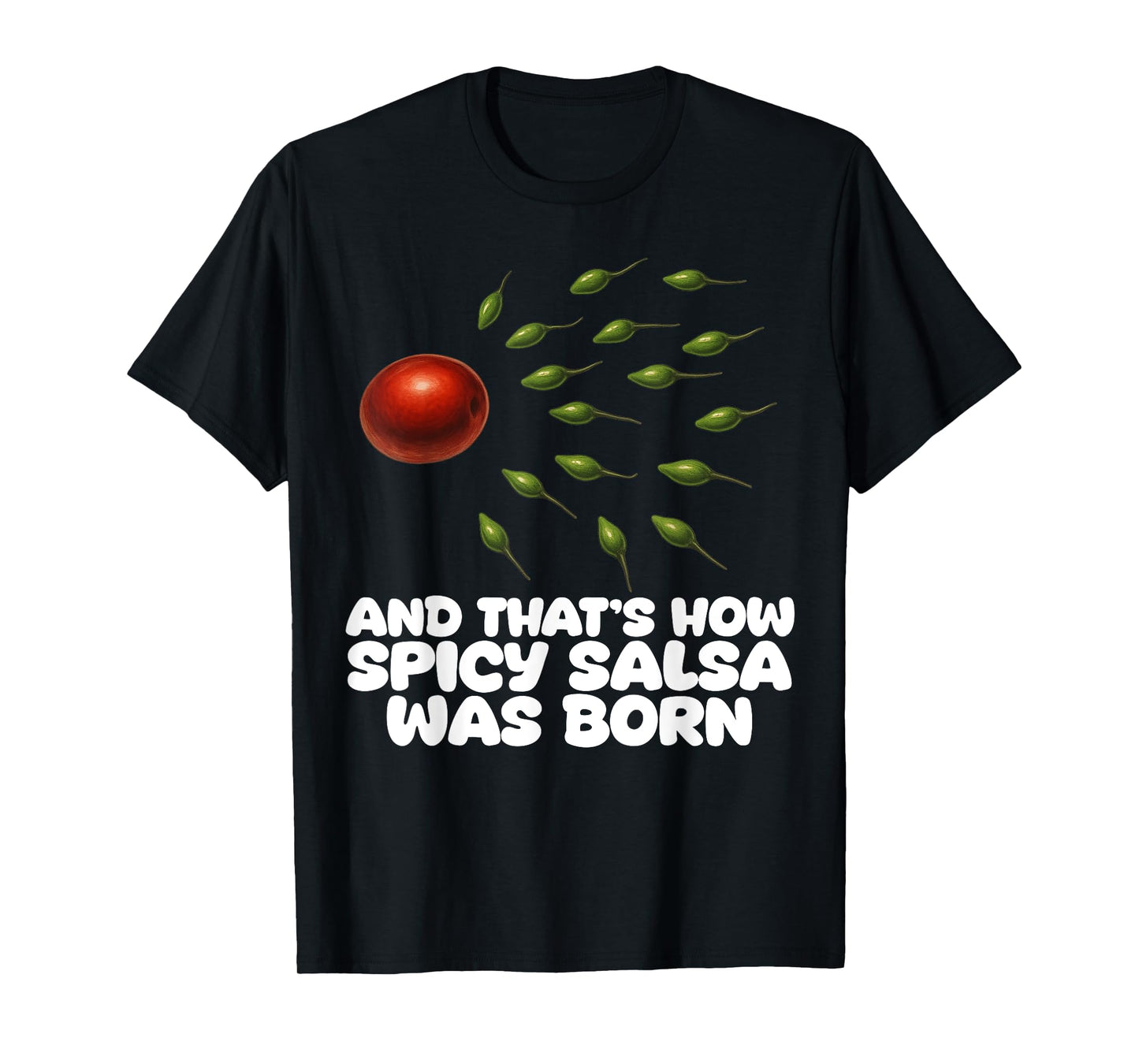 Guac How It was Born Avocado Salsa Spicy Humor T-Shirt