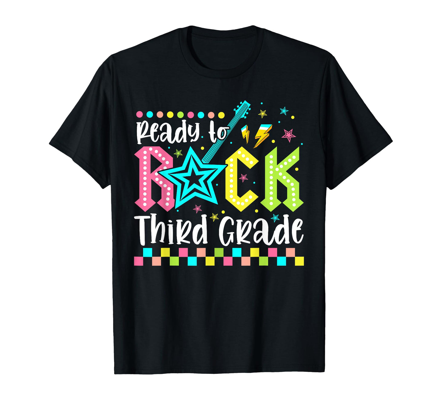 Ready To Rock Third Grade Back To School 3rd Grade Boys Kids T-Shirt