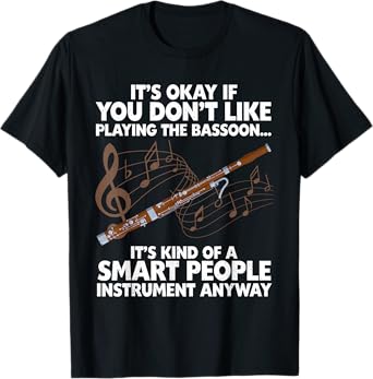 Funny Bassoon Design For Men Women Bassoonist Bassoon Lover T-Shirt