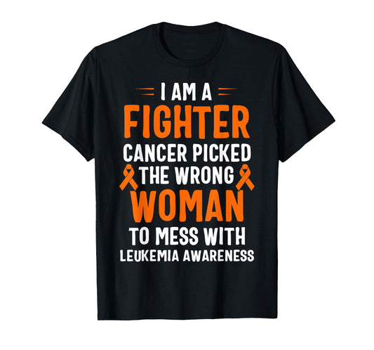 I Am A Fighter Leukemia Awareness T-Shirt