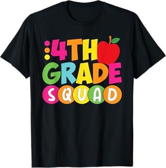 4th Grade Squad Fourth Teacher Student Team Back To School T-Shirt
