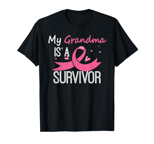 My Grandma Is A Survivor Breast Cancer Awareness T-Shirt