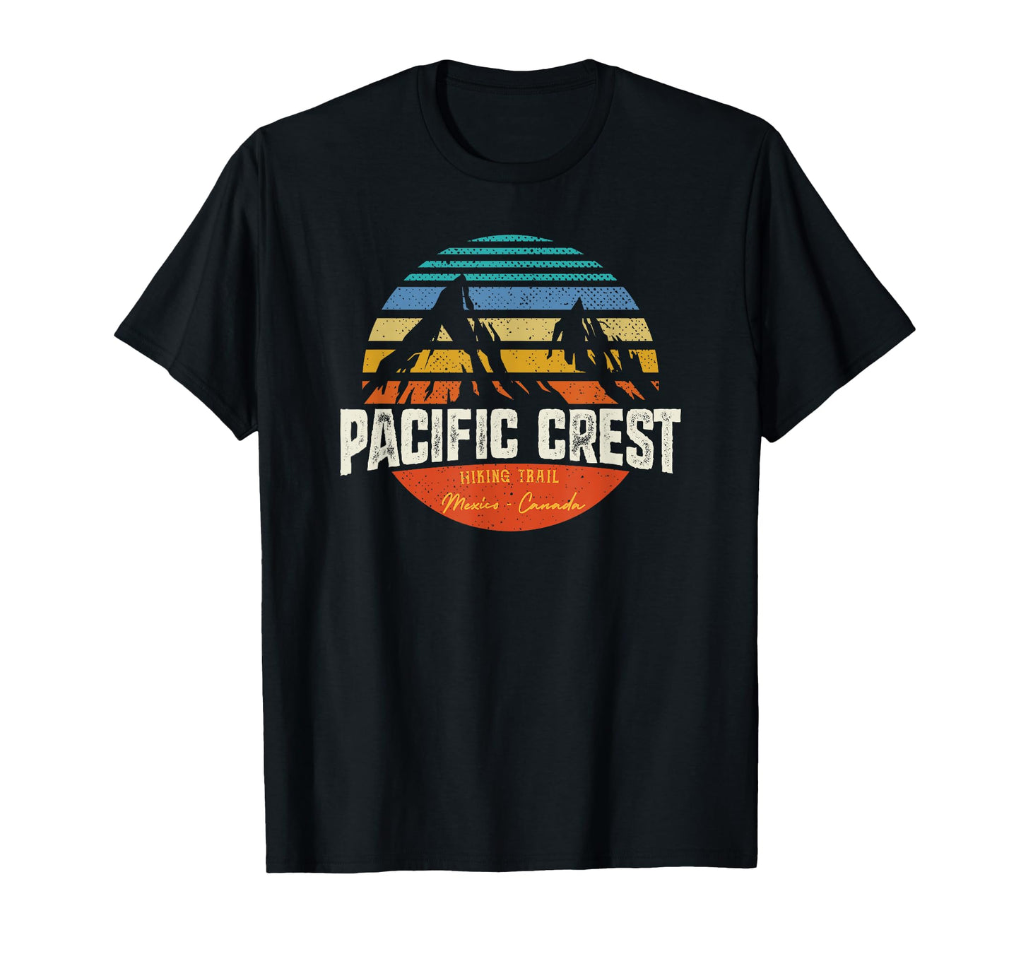 Vintage Pacific Crest Hiking Trail Mountain Sunset T-Shirt