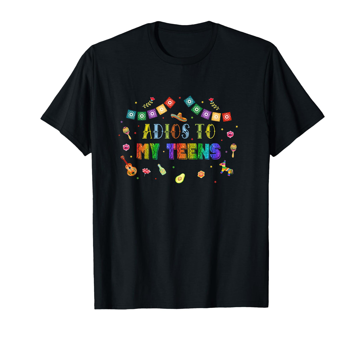 Adios to My Teens Mexican 20th Birthday Outfit Taco Bout 20 T-Shirt