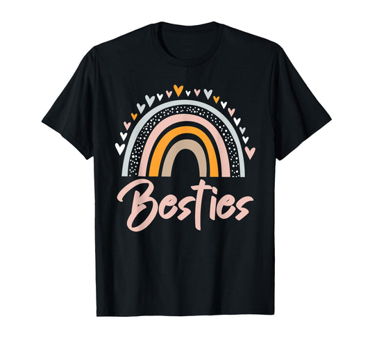 Besties BFF Heart Best Friends Bestie T-Shirt