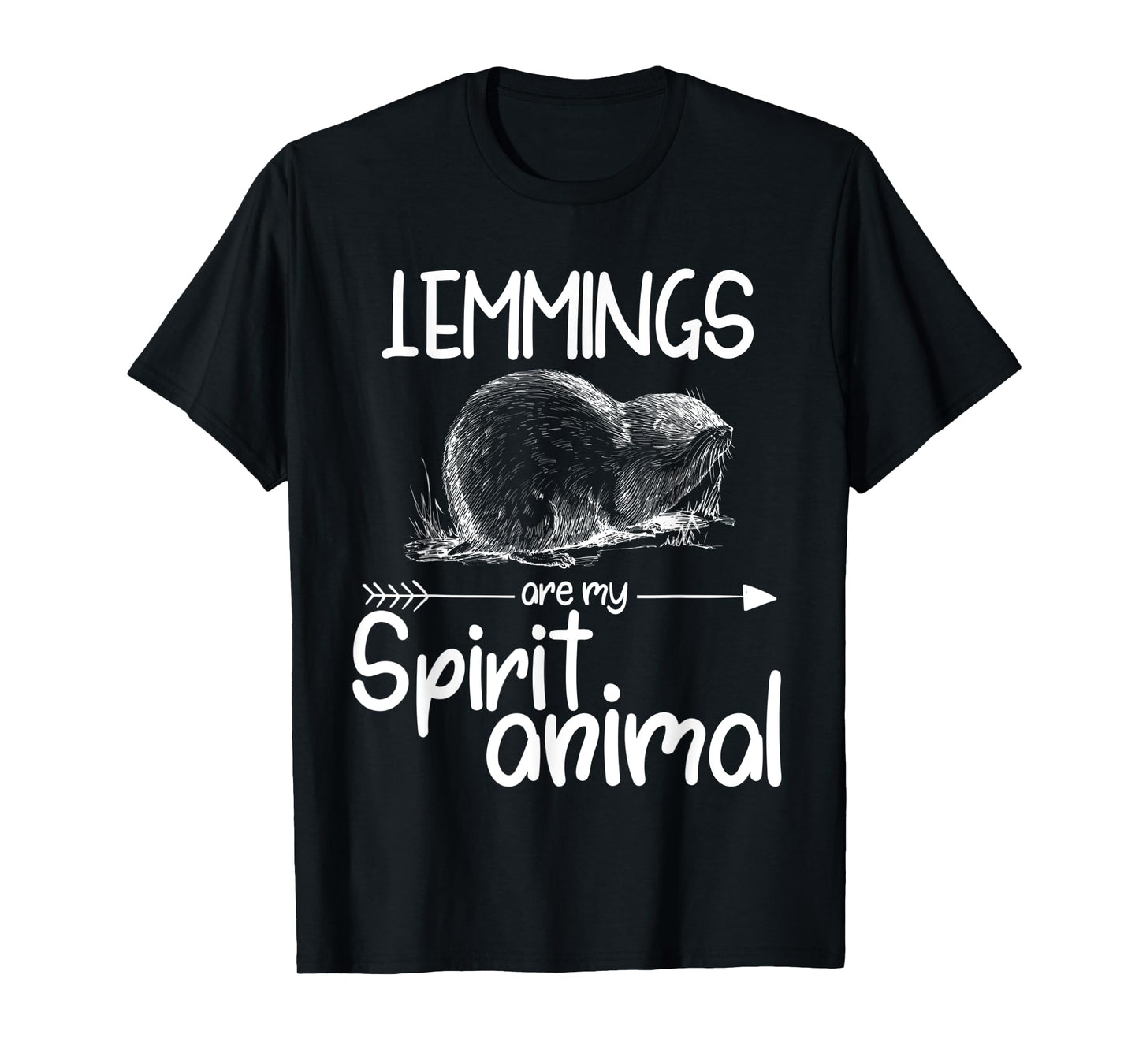 Lemmings Are My Spirit Animal Gift For Men Women Rodent T-Shirt