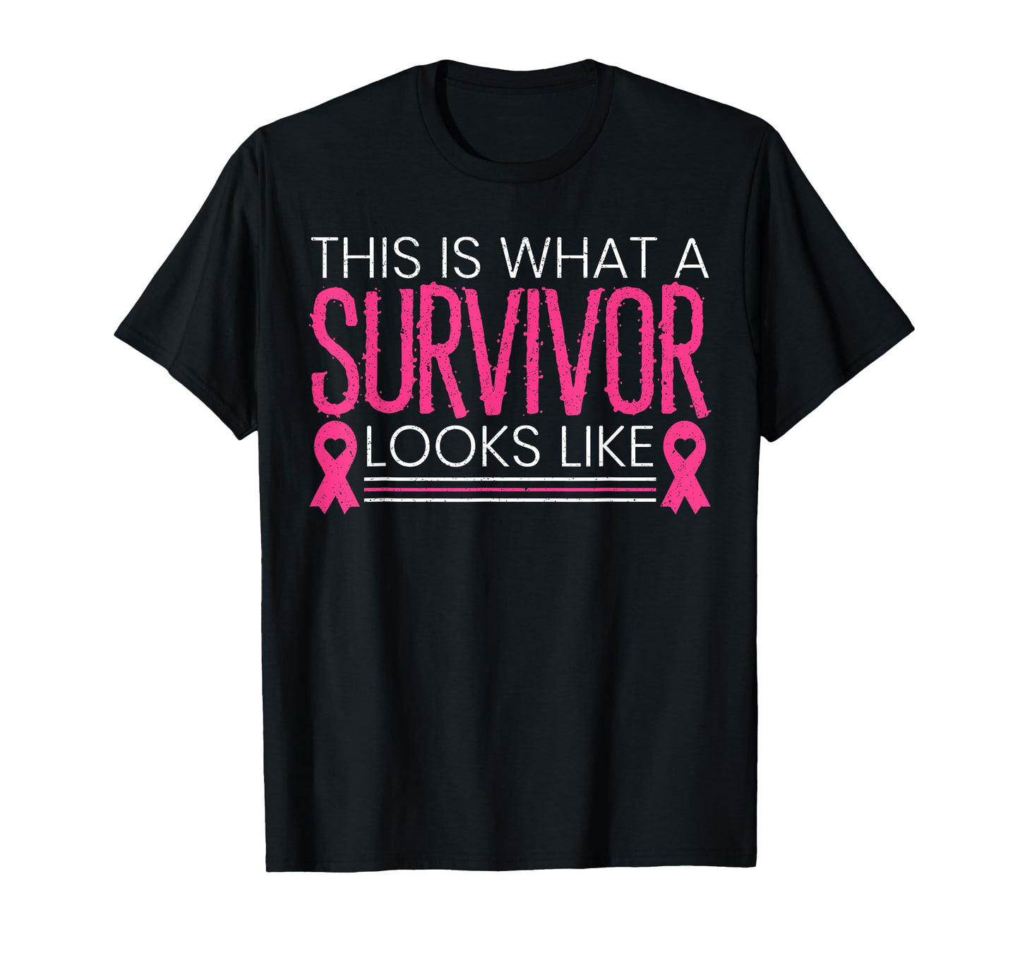This Is What A Survivor Looks Like Beat Breast Cancer T-Shirt