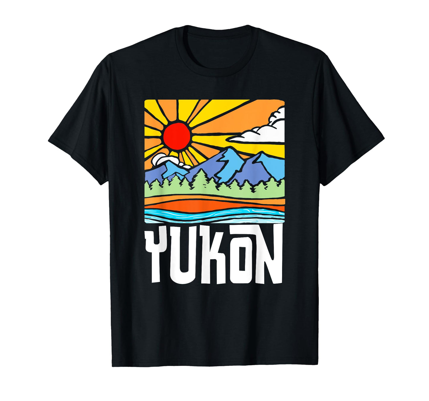 Yukon Canada Artistic Nature & Mountains Vintage Graphic T-Shirt