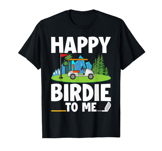 Funny Golf Birthday Happy Birdie Golfer Kids Boys Men T-Shirt