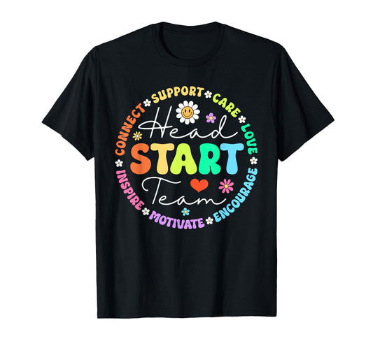 Head Start Team Homeschool Teacher Headstart Back To School T-Shirt for Men Women Girls Kids