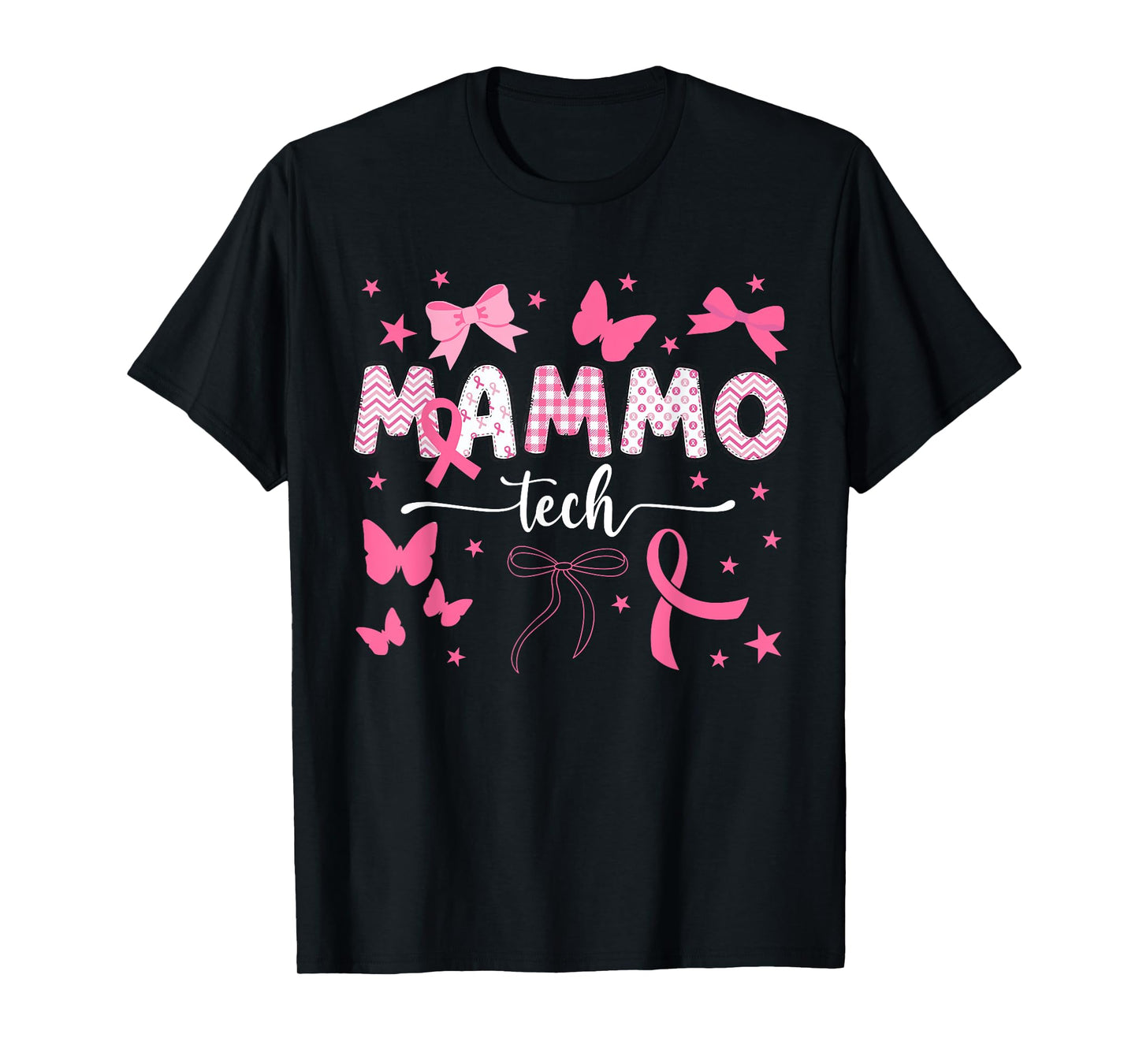 Mammo Tech Breast Cancer Awareness Month Rad Tech Radiology T-Shirt