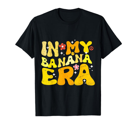 In My Banana Era Banana and Baseball Lover Funny T-Shirt