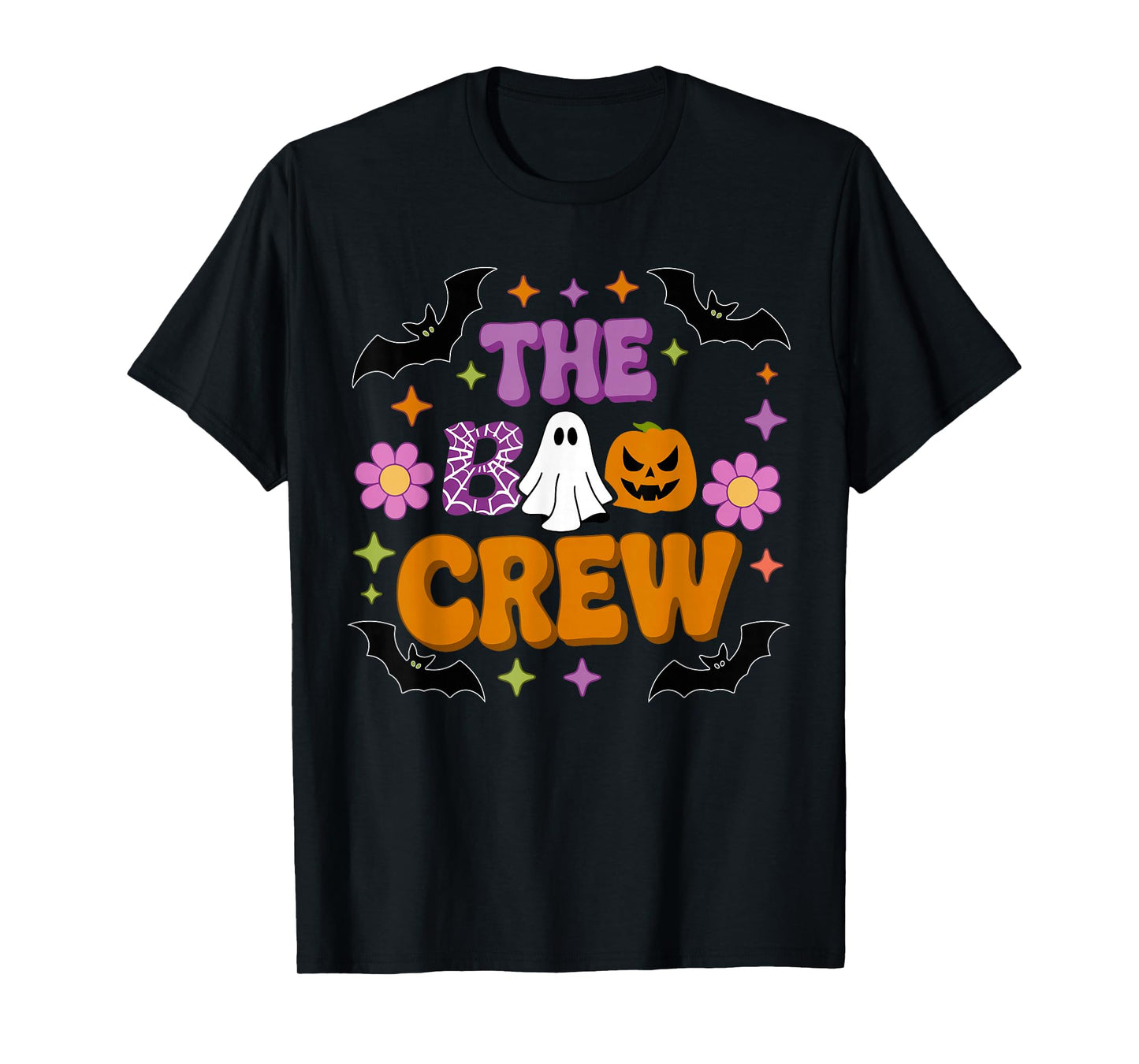 Halloween Ghost The Boo Crew Costume Matching Women Kids Men T-Shirt