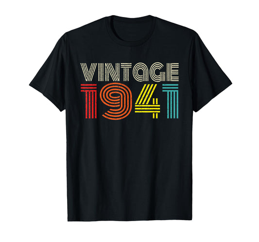 Vintage 1941 Classic 1941 Men Women Vintage Year Birthday T-Shirt