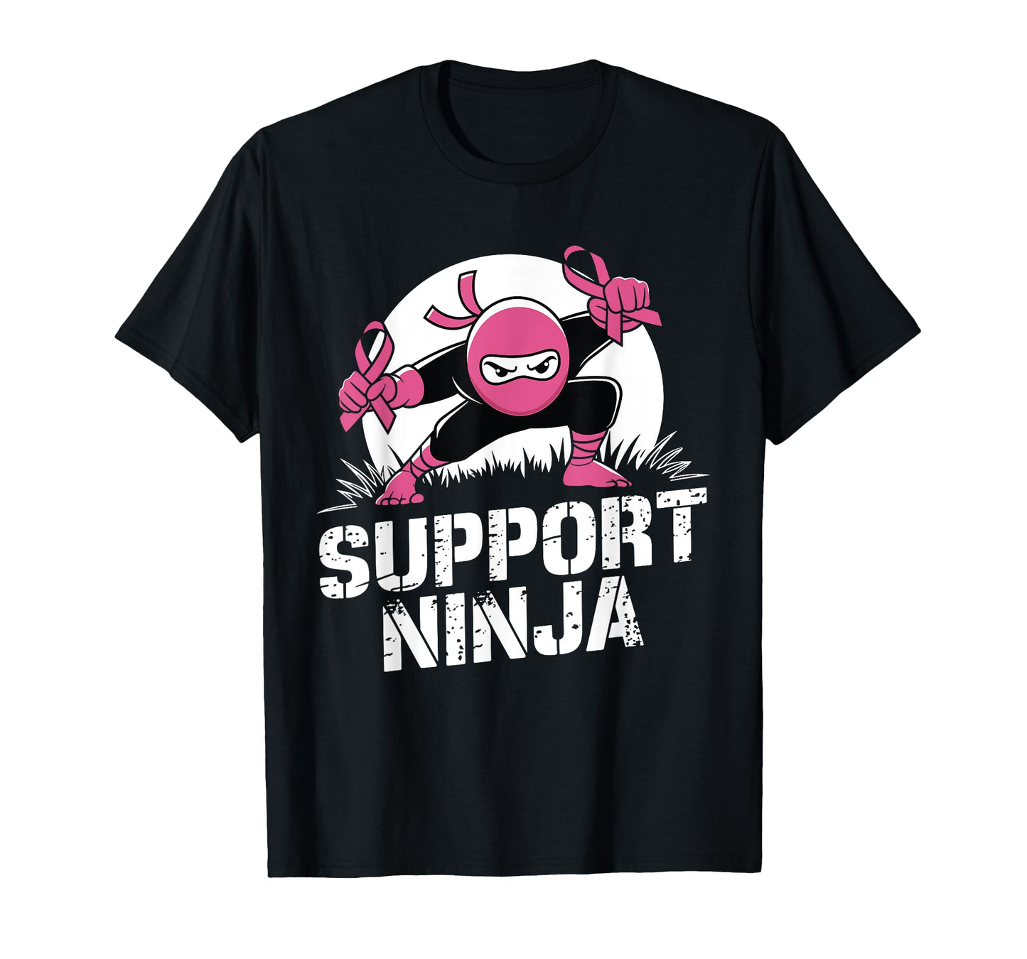 Support Ninja Breast Cancer Awareness Survivor Toddler Boy T-Shirt