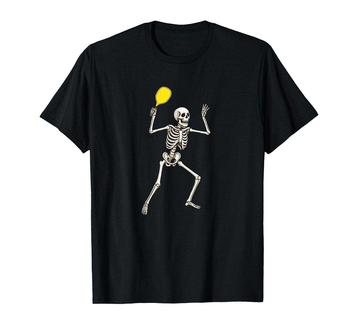 Skeleton Pickleball Player T-Shirt