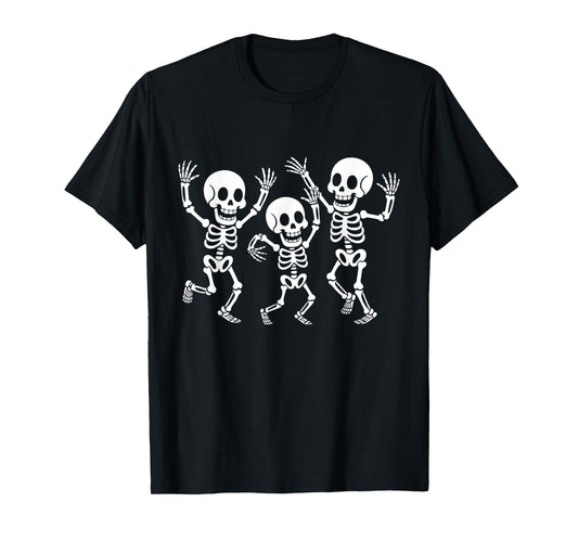 Dancing Skeletons Dance Challenge Halloween Skeleton T-Shirt