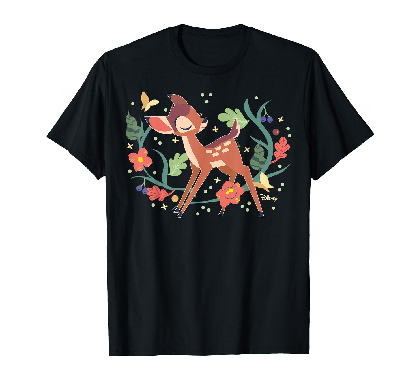 Disney Bambi - Plants Leaves And Flowers T-Shirt