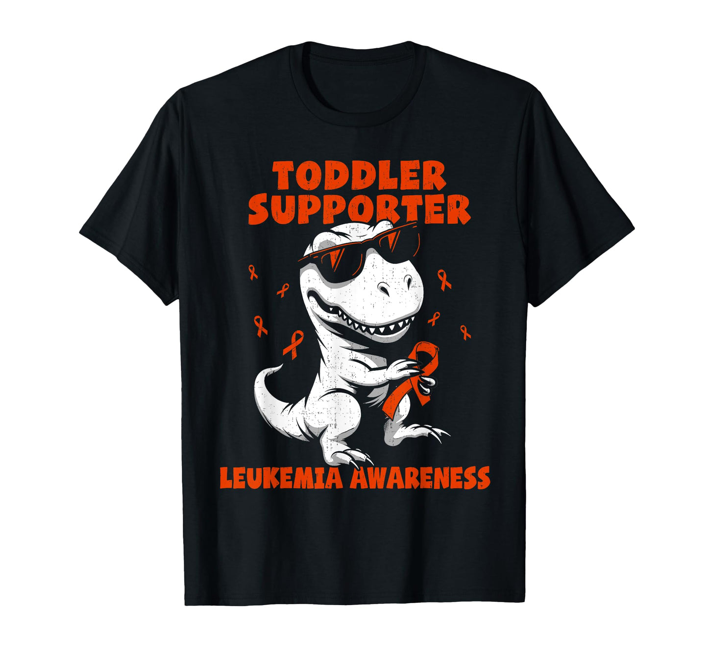 Kids Toddler Supporter T Rex Leukemia Awareness Boys T-Shirt
