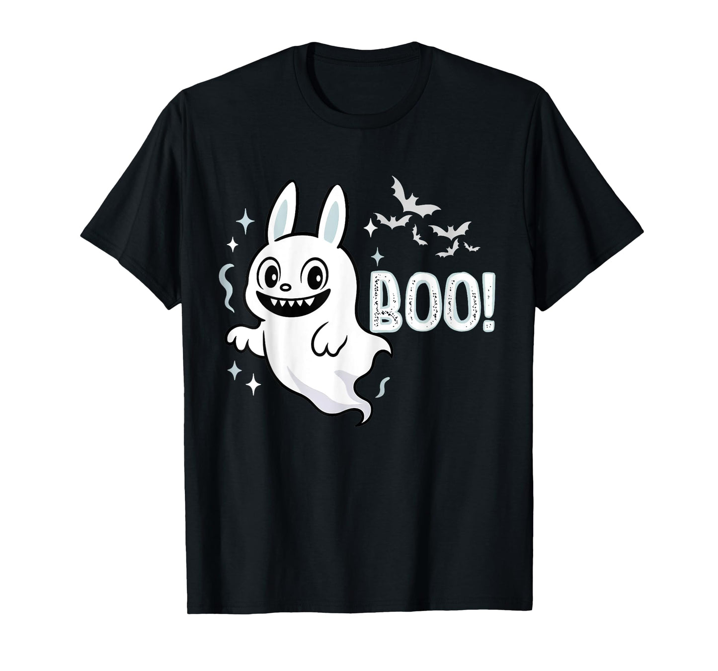 Boo Ghost Bat Halloween Costume Men Women Kids T-Shirt