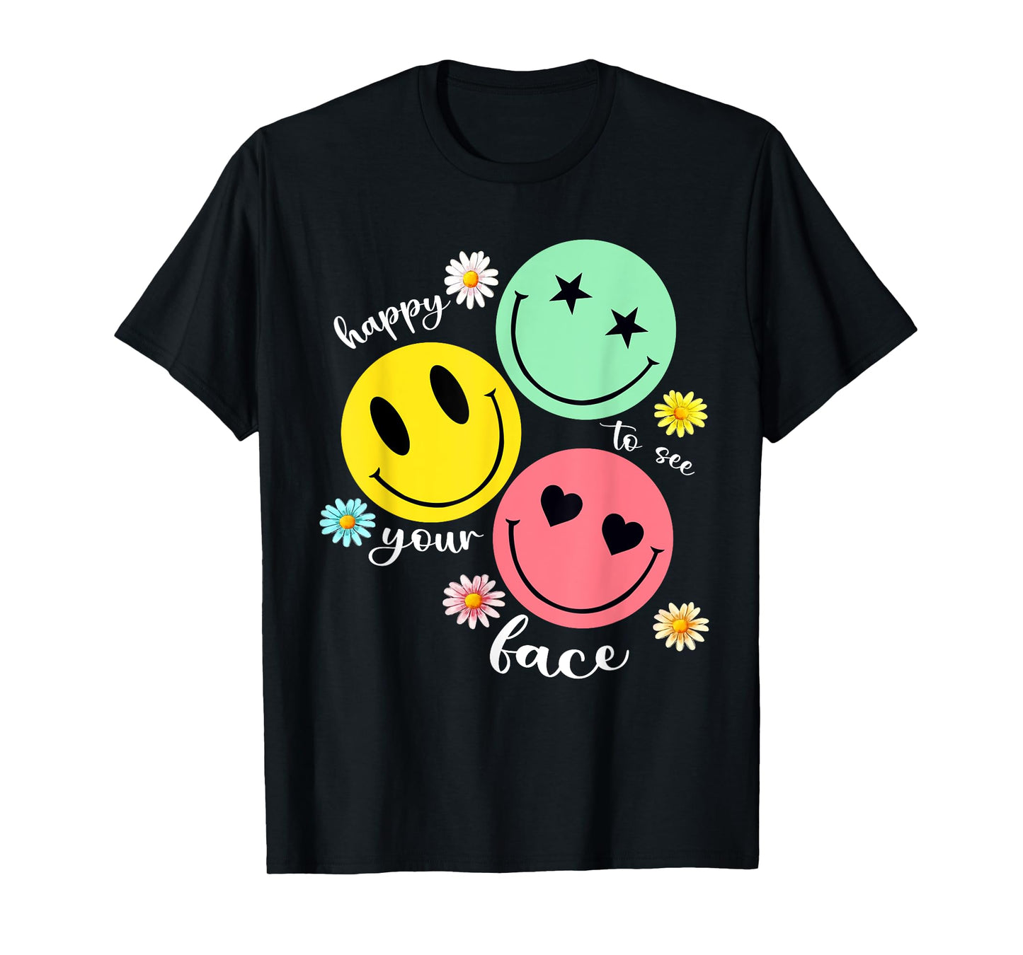 Happy To See Your Face Teacher Disco Ball Back To School T-Shirt