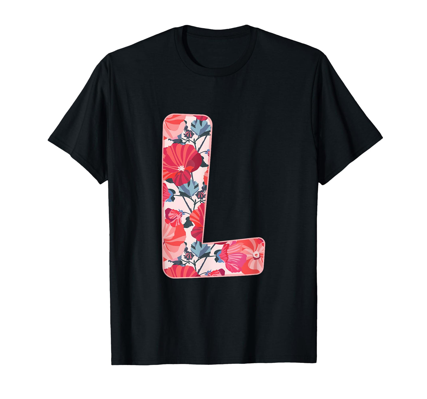 Letter L Alphabet First Name Consonant Flower Garden Gift T-Shirt