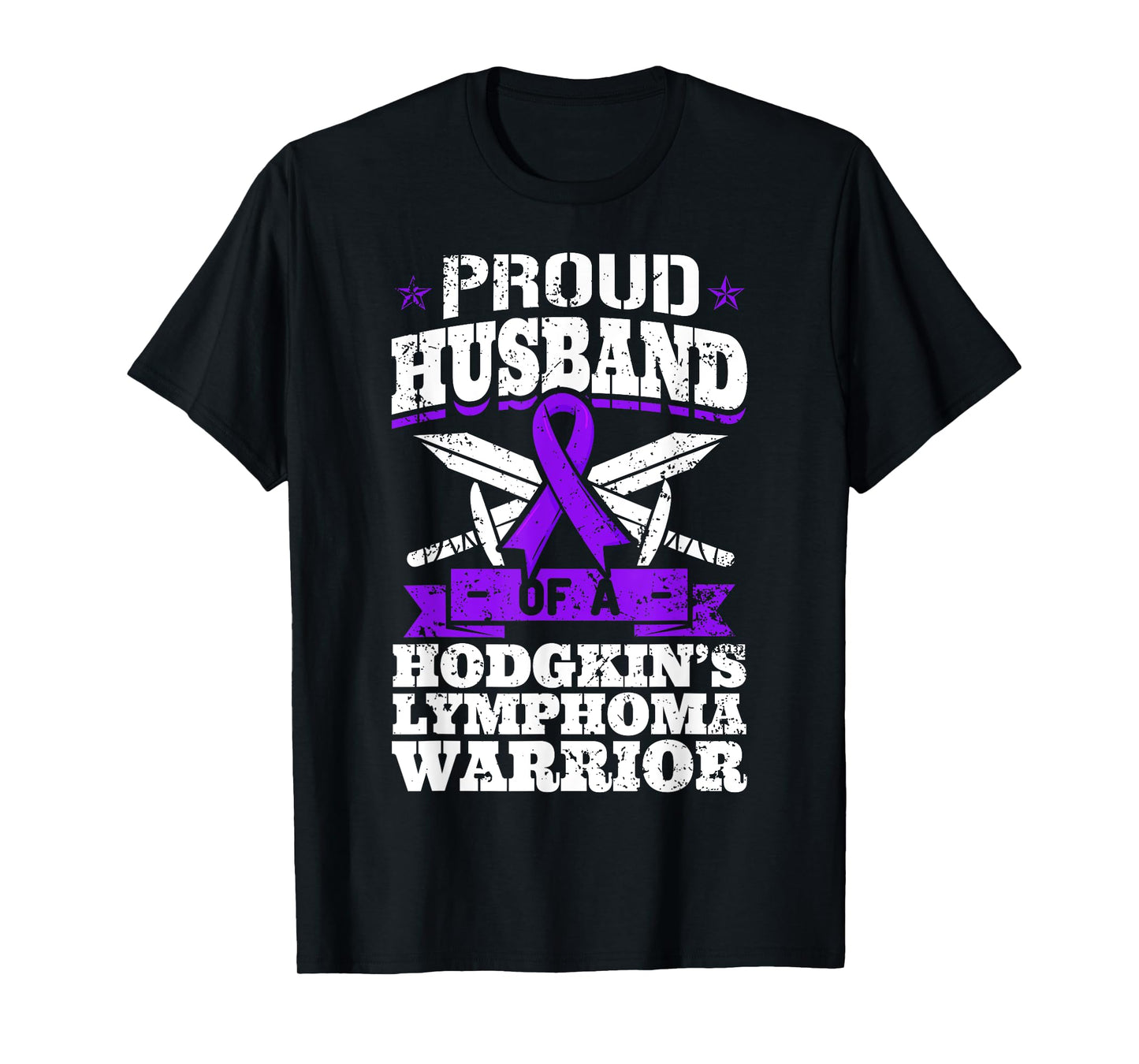 Proud Husband Of A Hodgkin's Lymphoma Warrior HL Awareness T-Shirt