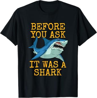 It Was A Shark Funny Amputee One Legged Arm Leg Amputee T-Shirt