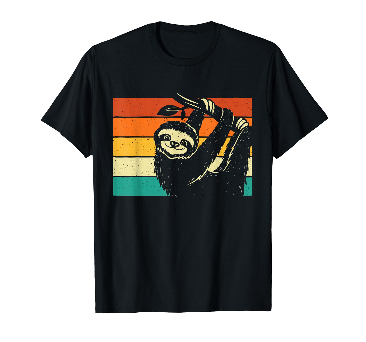 Retro Vintage Hanging Sloth - Nature Animal Lover Zookeeper T-Shirt