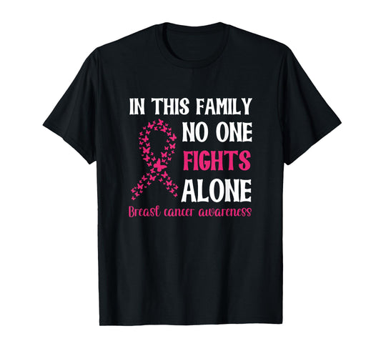 Breast Cancer Awareness - Family Fight T-Shirt