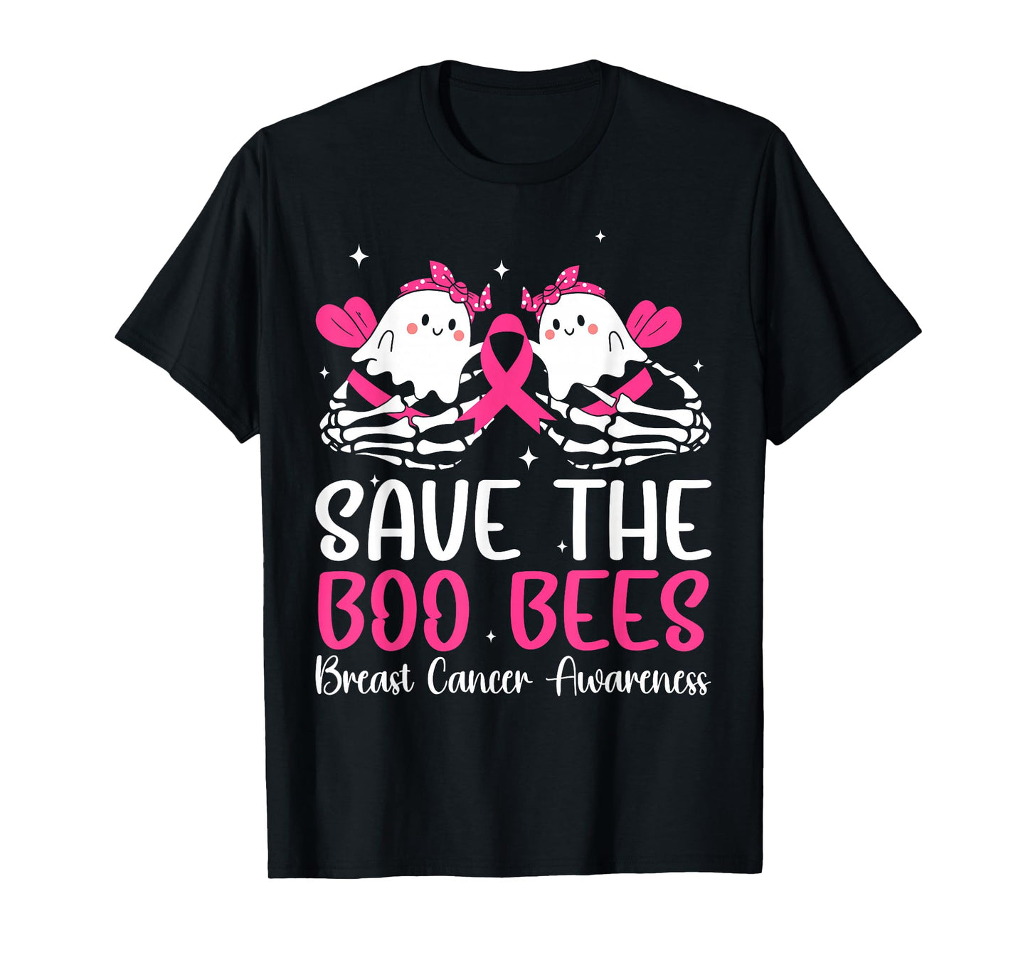 Save The Boobees Boo Bees Breast Cancer Halloween Women T-Shirt