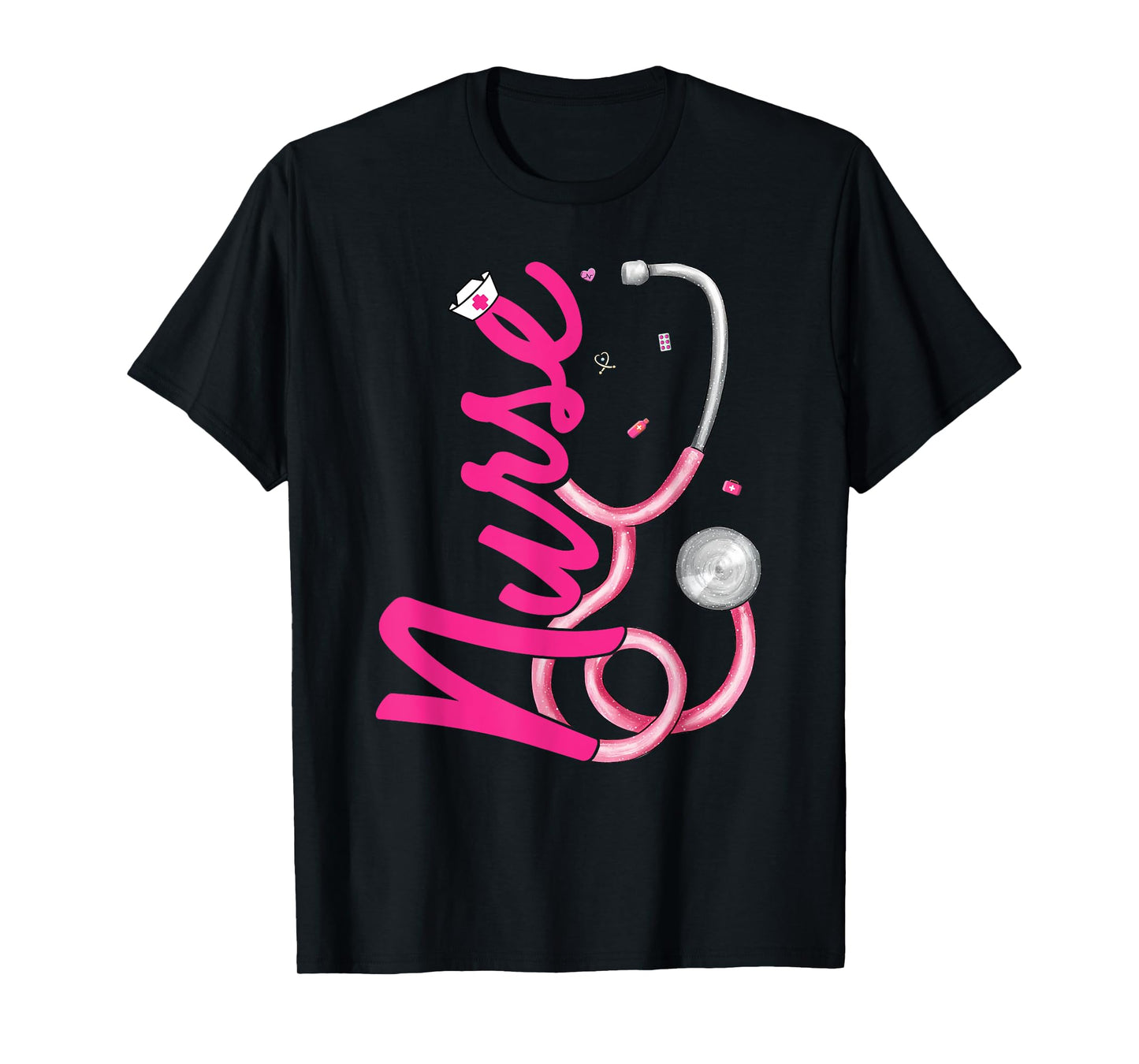 Mens Women Nurse Stethoscope Cute Nurse Week Rn Er Nicu Picu T-Shirt
