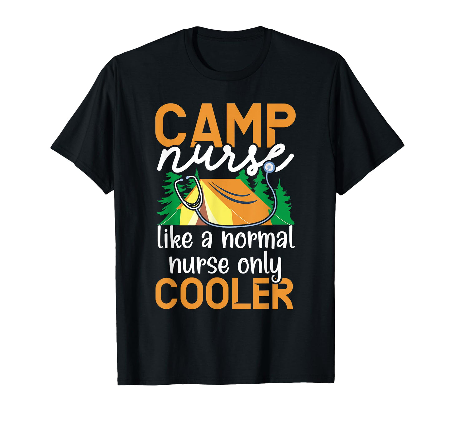 Camp Nurse Camping Nursing Registered Nurse Camper T-Shirt