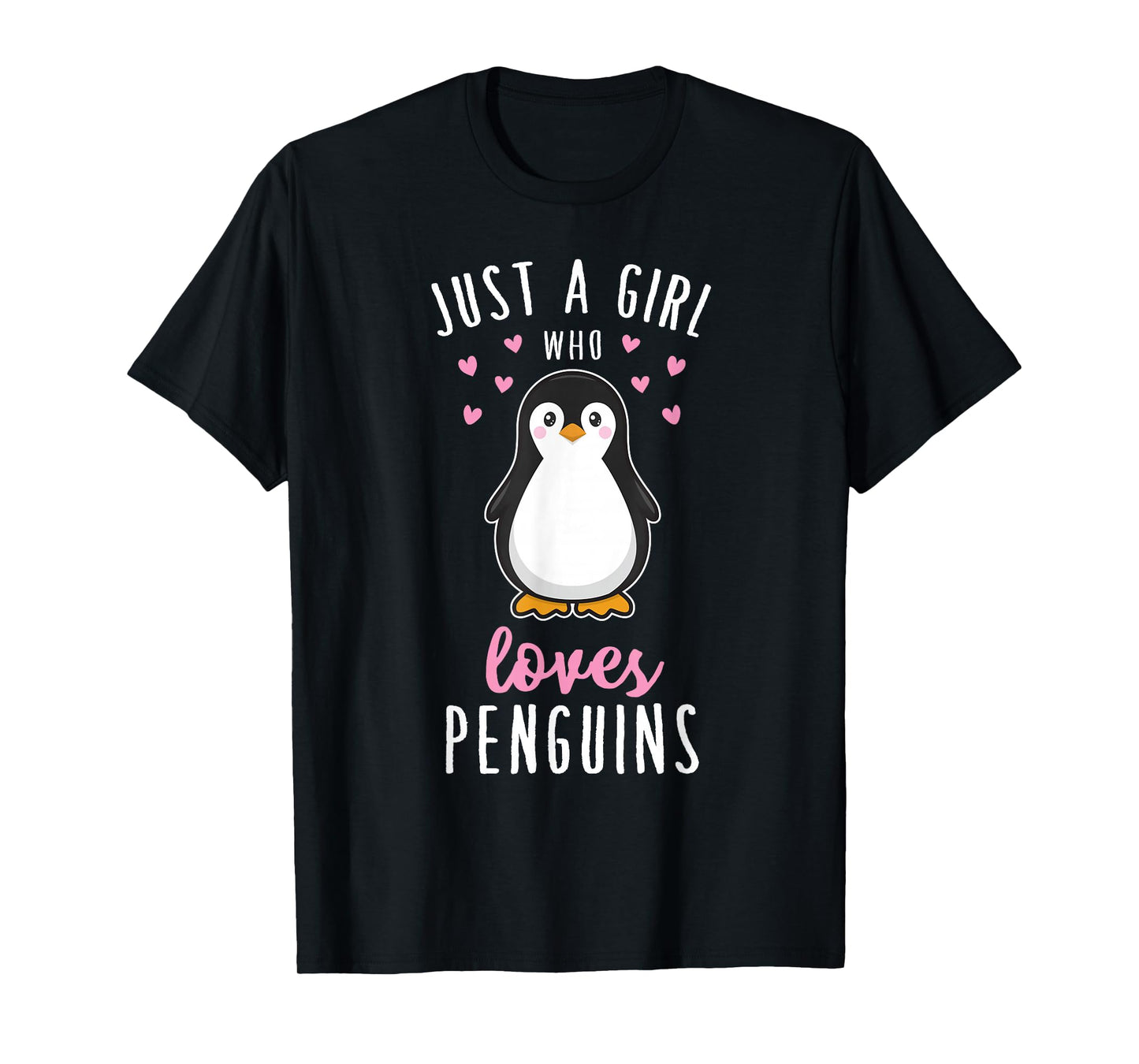 Just A Girl Who Loves Penguins T Shirt Cute Nature Toddlers T-Shirt