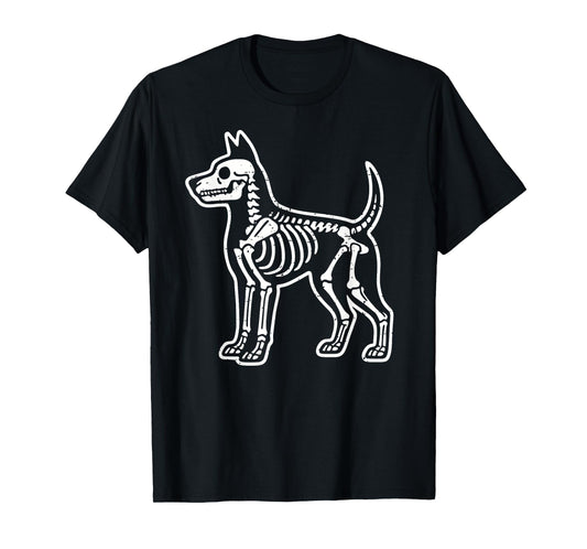 Dog Skeleton Halloween T-Shirt