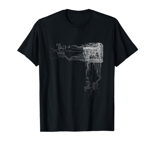 CPU technology nerd computer chip computer scientist T-Shirt